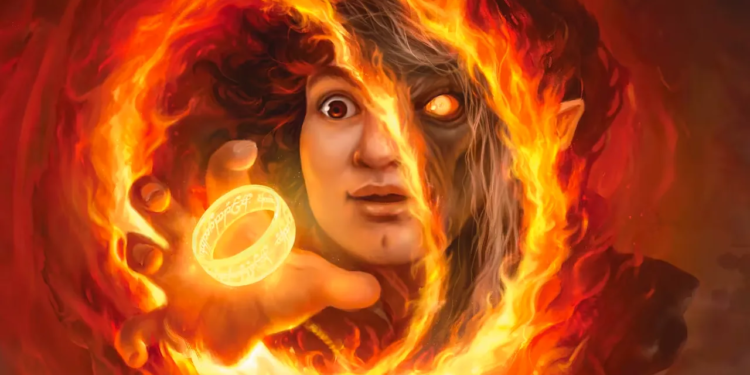 Umjetnik magije Dan Frazier priznaje da je slikao preko One Ring Art za Hobbit Set