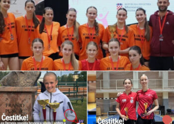 Uspješne mlade sportašice: Gradonačelnik čestitao Dori Pamuklić, Lei Deranji i odbojkašicama OŠ Ivana Gundulića