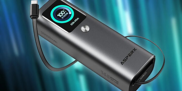 Uštedite 56% popusta na AsperX Power Bank 20,000mAh 165W koji je odobrio TSA, sada samo 39,99 USD
