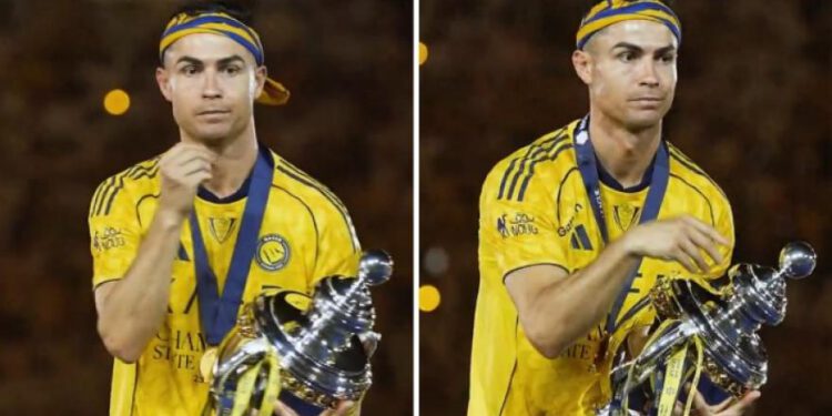 VIDEO Cristiano Ronaldo i te čudne geste tijekom proslave Al-Nassra