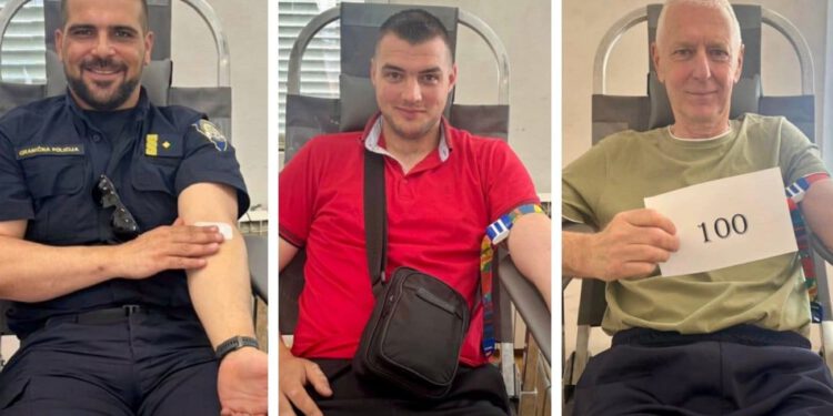 Veliko srce splitskih policajaca: Prikupljeno čak 190 doza krvi