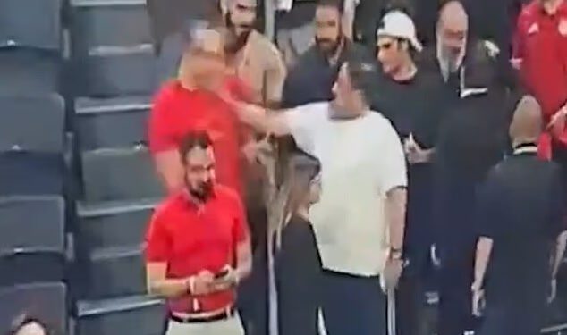 Zapanjujuća tučnjava između vlasnika Nottingham Foresta i nećaka grčkog premijera snimljena je na CCTV-u – s nogometnim bossom koji je ostao s poderanom majicom