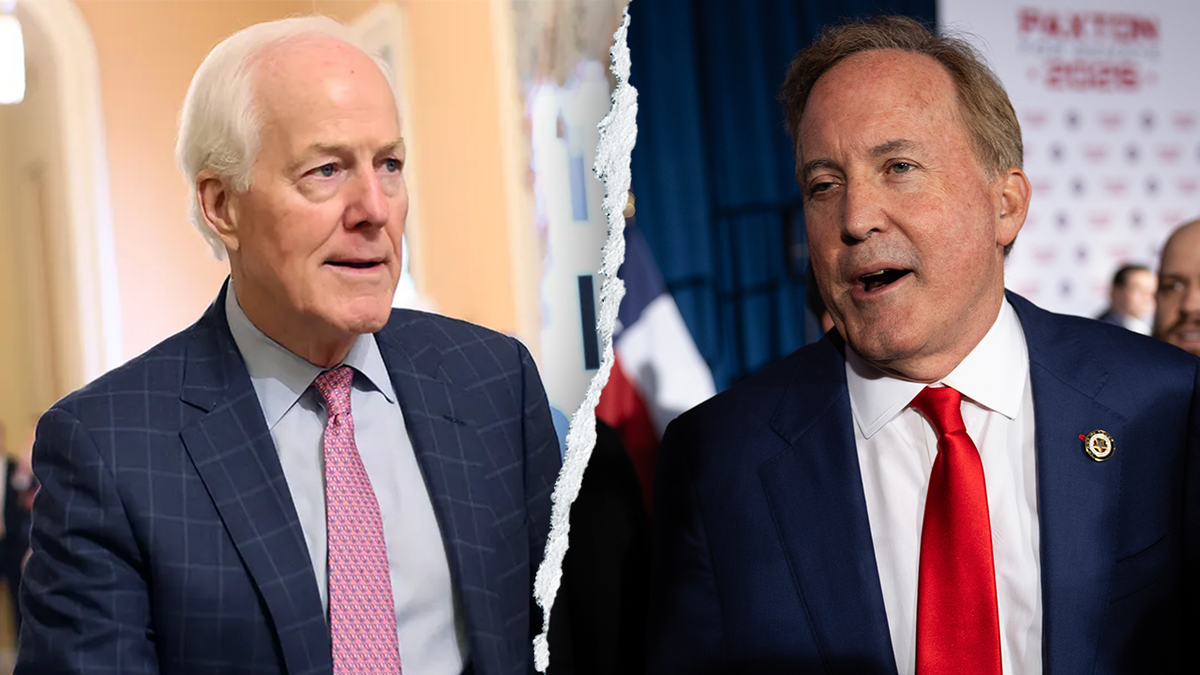 Senator John Cornyn i teksaški državni odvjetnik Ken Paxton stoje jedan do drugoga