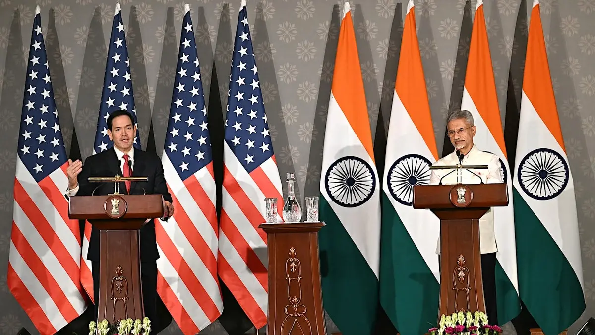 Državni tajnik Marco Rubio s indijskim ministrom vanjskih poslova Subrahmanyamom Jaishankarom u New Delhiju