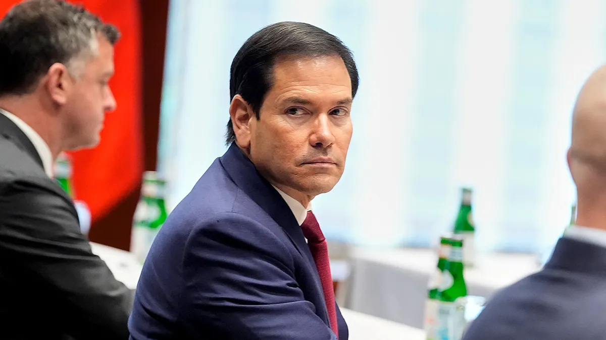 Rubio tijekom sastanka u Münchenu