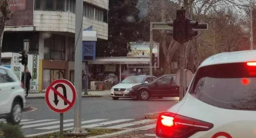 Sudar i gužve na križanju kod Projektanta