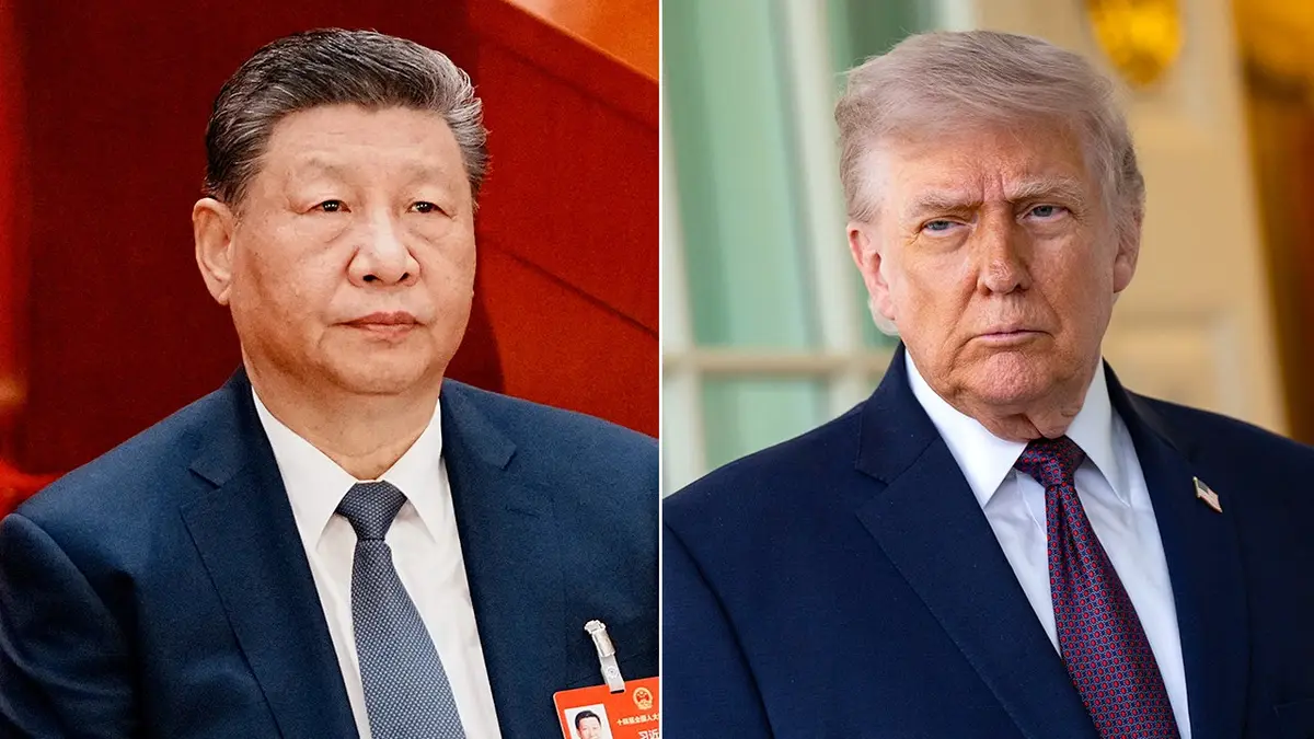 Splitska slika prikazuje Xi Jinpinga i predsjednika Donalda Trumpa usred kinesko-iranskih napetosti.