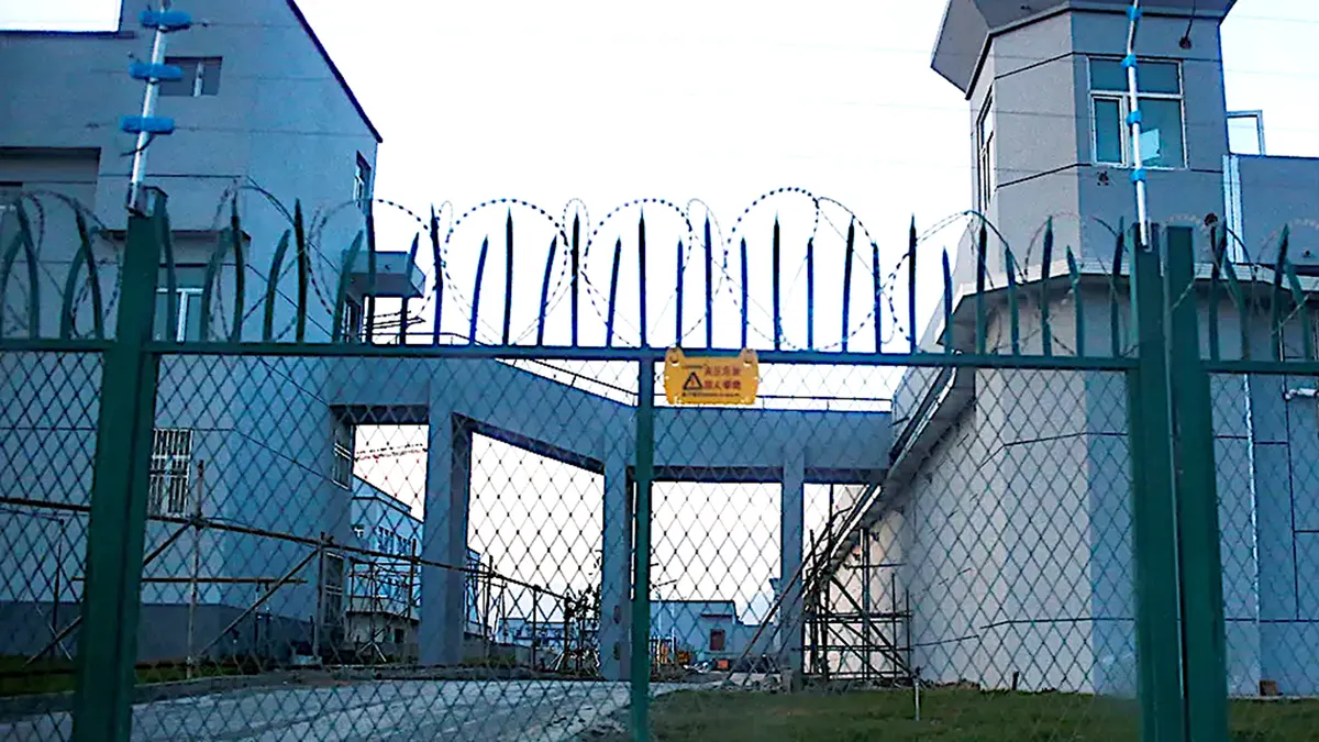 A Uyghur 're-education' camp