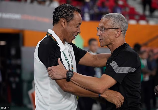 Bubista (left) is the first man to take Cape Verde to a World Cup beating Cameroon