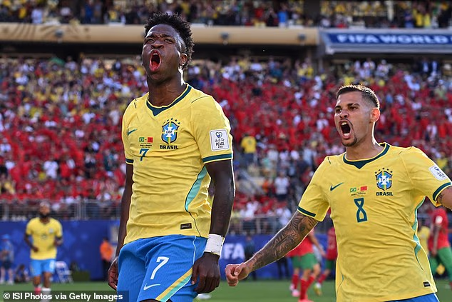 Vinicius Junior scored a stunning equaliser as Brazil drew 1-1 against Morocco