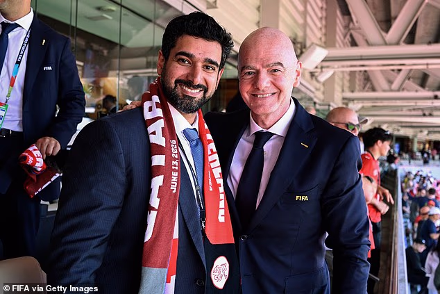 FIFA president Gianni Infantino had no trouble securing a ticket as he took in Qatar vs his homeland Switzerland