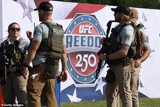 Velika je prisutnost policije na UFC Freedom 250 u Washingtonu