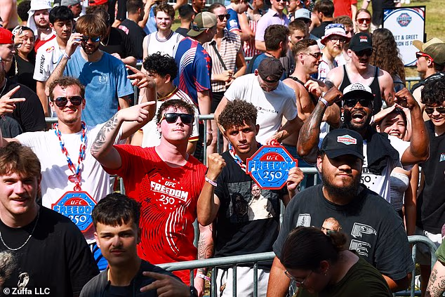Tisuće obožavatelja MMA-a pojavile su se na nedjeljnom UFC Freedom 250 u Washingtonu DC