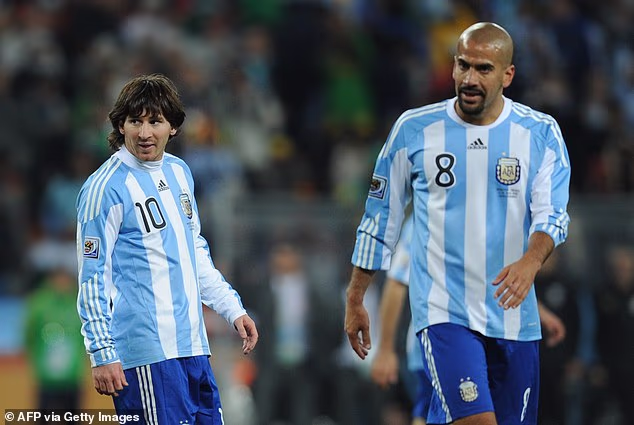 Lionel Messi i Juan Sebastian Veron igrali su zajedno na Svjetskom prvenstvu 2010