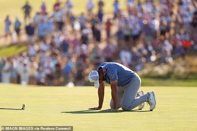 Sam Burns je imao ogromnu priliku za birdie 18th u nedjelju, ali je promašio za nekoliko centimetara