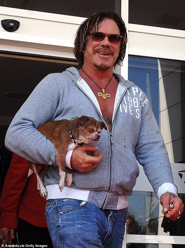 Rourke snimljen u listopadu 2008