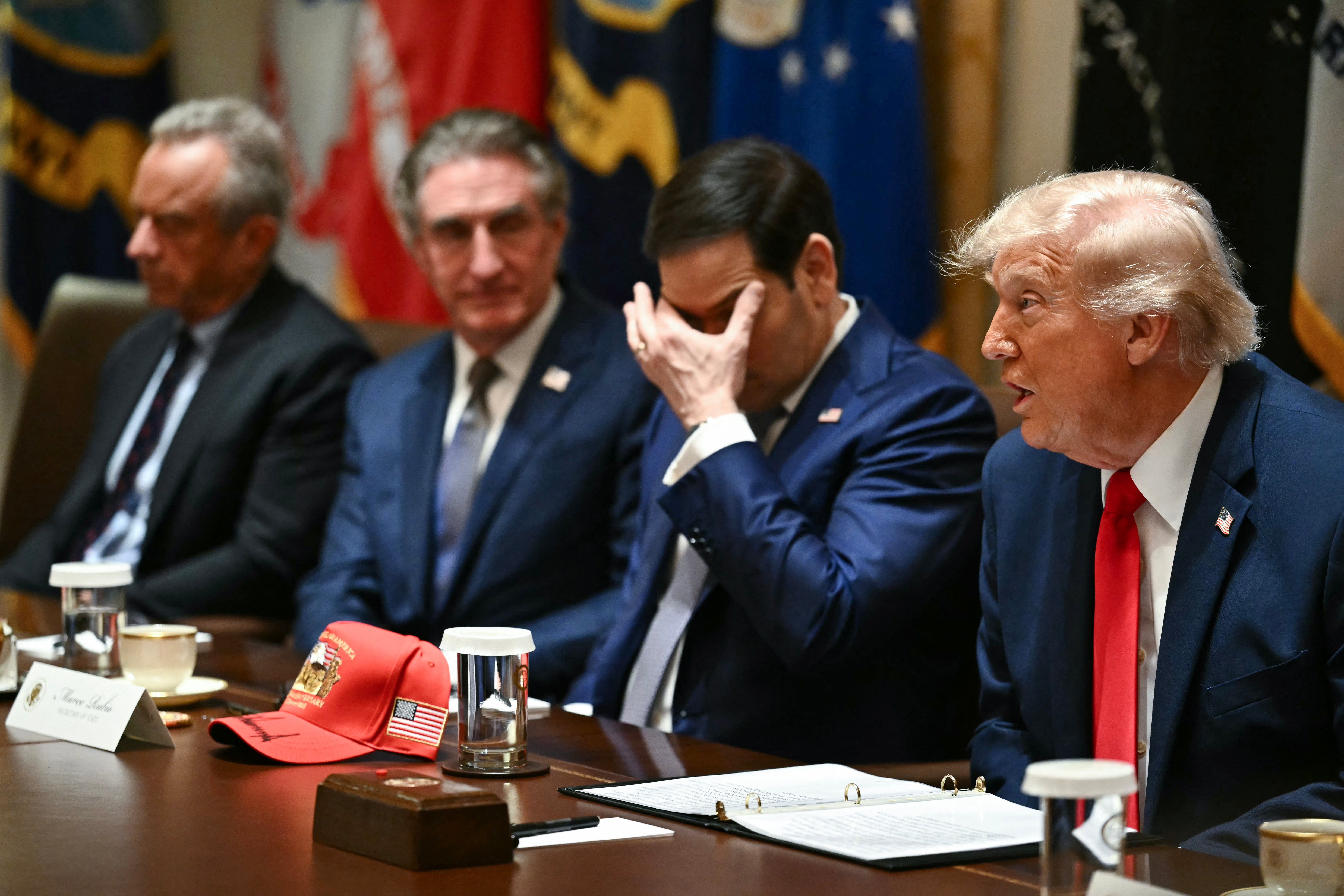 Trump govori na sjednici vlade 27. svibnja, dan nakon liječničkog pregleda.