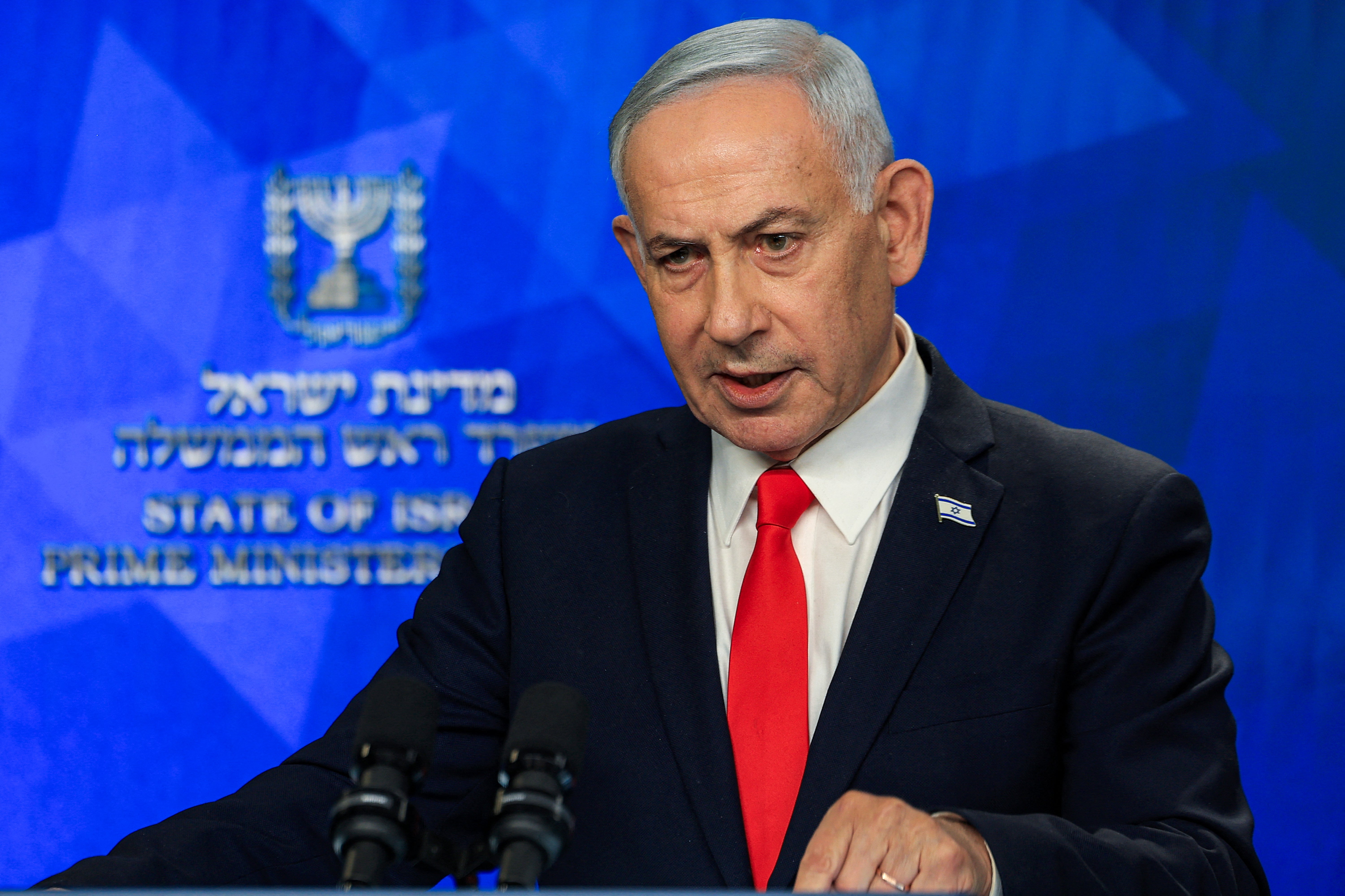 Izraelski premijer Benjamin Netanyahu na konferenciji za novinare u Jeruzalemu 15. lipnja 2026.