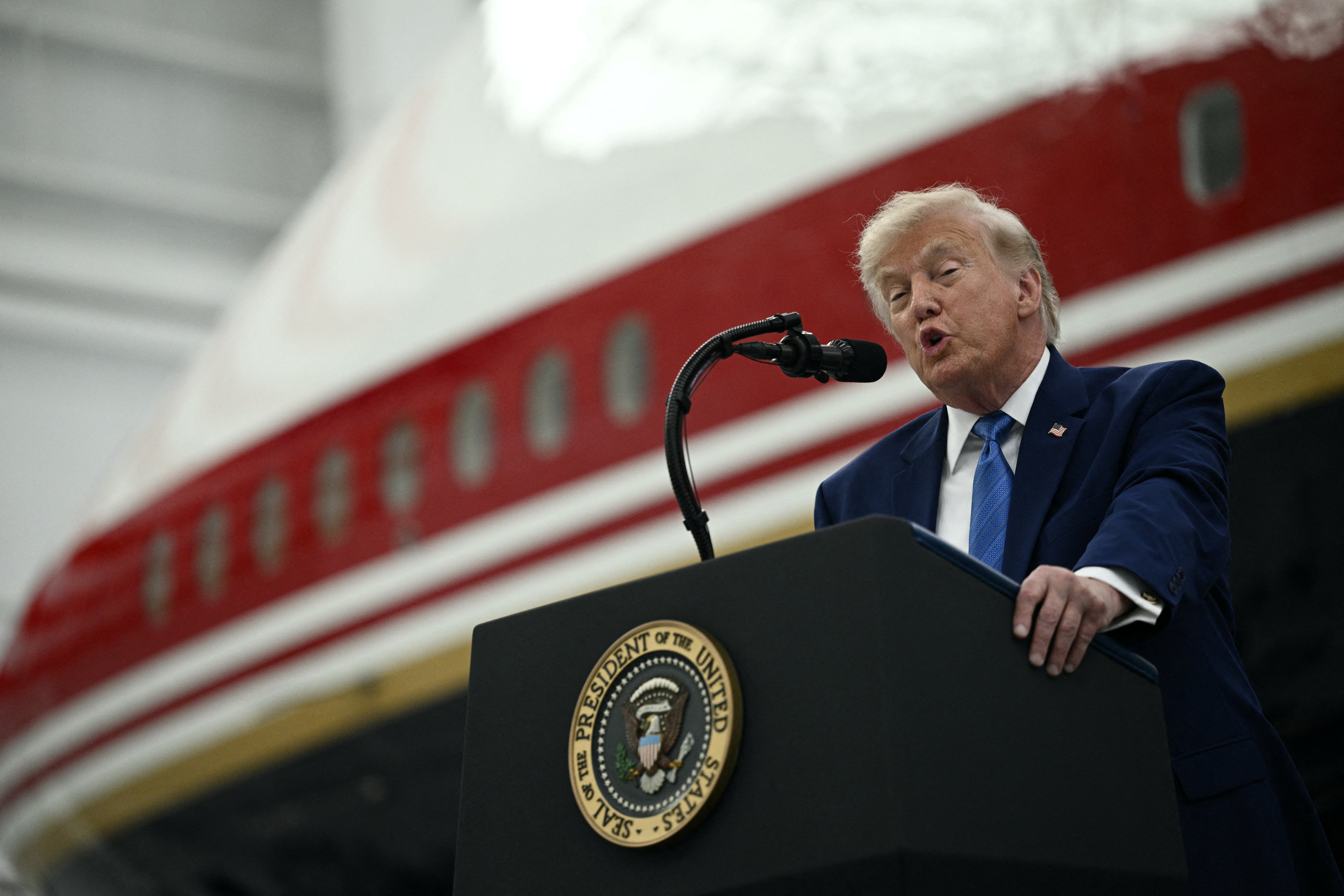 Shema boja aviona slična je Trumpovom privatnom mlažnjaku