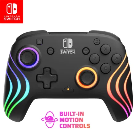 PDP Gaming Afterglow Wave bežični Nintendo Switch Pro kontroler - službeno licenciran
