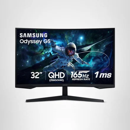 SAMSUNG 32" Odyssey G55C serije QHD 1000R zakrivljeni monitor za igre