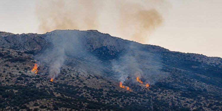 GORI I KOD OREBIĆA Grom izazvao požar, vjetar otežava gašenje