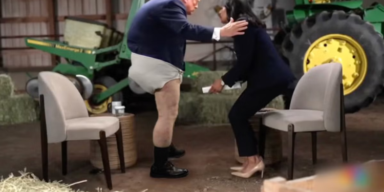 Jimmy Kimmel ismijava Trumpa kako bježi s intervjua slikom AI pelena: ‘Trumperov bijes’