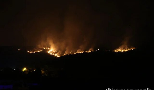 Mostarski vatrogasci obranili osam kuća u Malom Polju