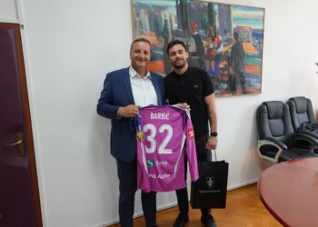 Načelnik Podstrane primio nogometaša Franu Barbića nakon plasmana NK Rudeš u SuperSport HNL