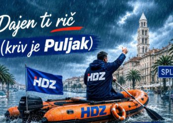 Ovo je slika koju je Ivošević objavio nakon nevremena u Splitu