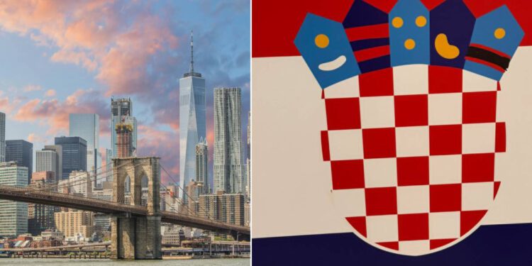 SKANDAL U NEW YORKU Amerikanci u srcu grada potpuno unakazili hrvatsku zastavu, umjesto grba stavili – smajlić i zrno graha?! Reagiralo Ministarstvo…