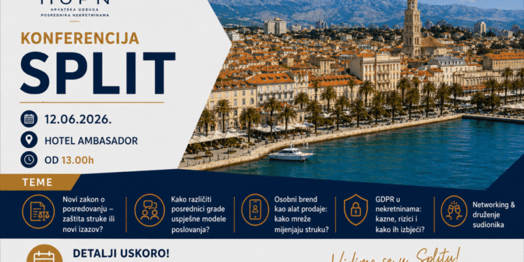 U Splitu se održava konferencija o tržištu nekretnina: U fokusu novi zakon, društvene mreže i GDPR