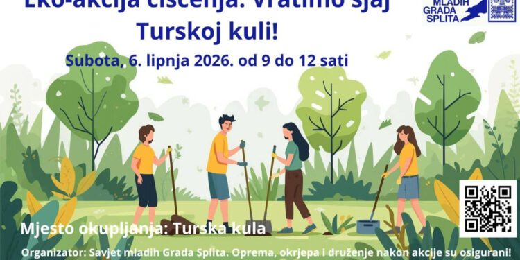 Velika ekološka akcija na Turskoj kuli: Volonteri u subotu čiste jednu od splitskih zelenih oaza