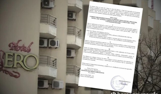 Vlada HNŽ izabrala izvođača za ‘Hotel Ero’, posao je vrijedan 2,5 milijuna maraka