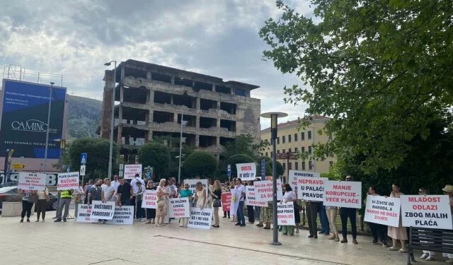 Zaposleni u pravosuđu HNŽ-a stupili u štrajk upozorenja