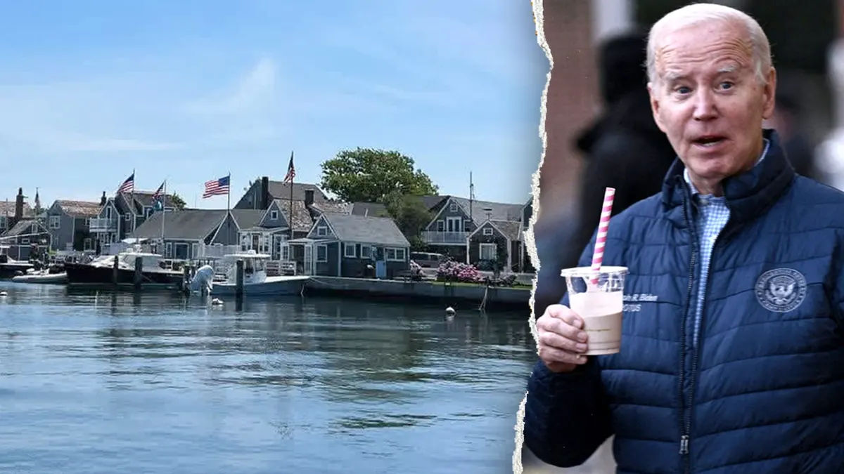 Ljepotica iz nantucketa snimljena s čamcima, Joe Biden s milkshakeom na otoku