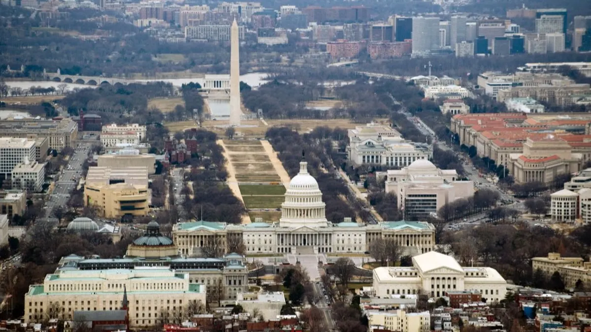 Horizont Washingtona DC sa zgradama i nebom