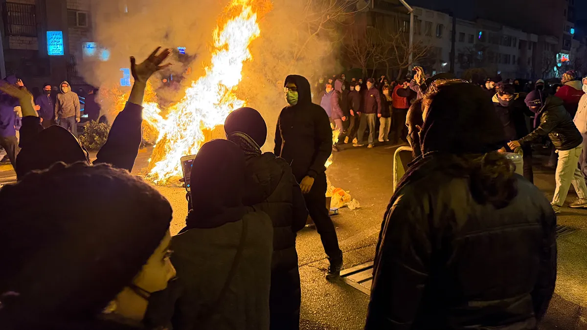 Iranci na prosvjedu protiv vlade u Teheranu, Iran
