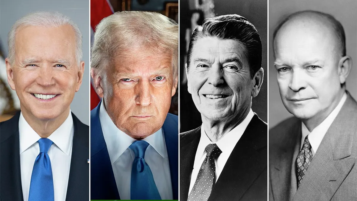 Joe Biden, Donald Trump, Ronald Reagan i Dwight D. Eisenhower četiri su najstarija predsjednika u povijesti