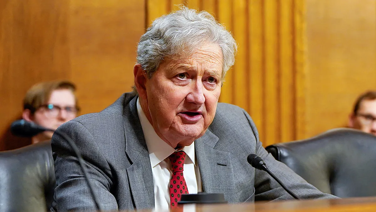 Senator John Kennedy govori tijekom saslušanja pododbora Senata za pravosuđe u Washingtonu DC