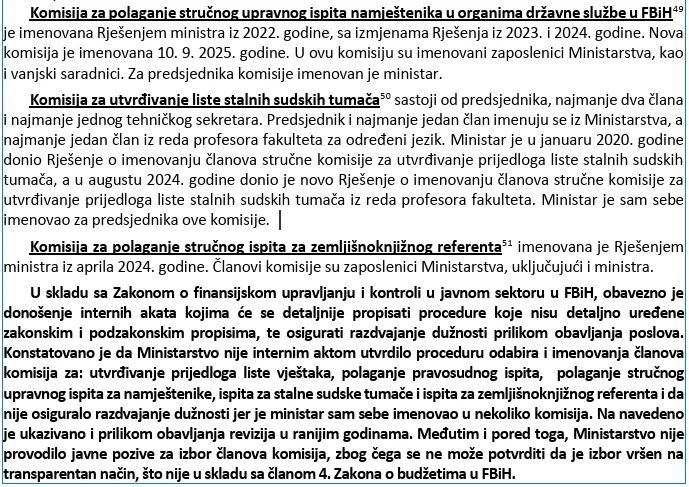 škobić revizija ministarstvo pravde