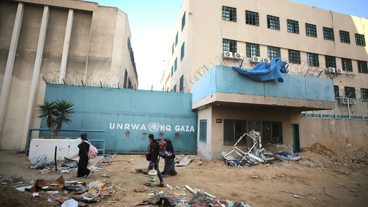 Zgrada sjedišta UNRWA-e u gradu Gazi