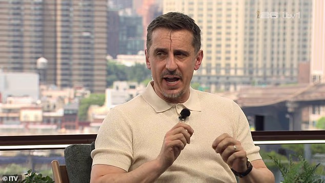 Gary Neville has been juggling his ITV work with his ongoing podcast commitment
