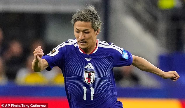 Daizen Maeda played a big role for Japan at the World Cup this summer