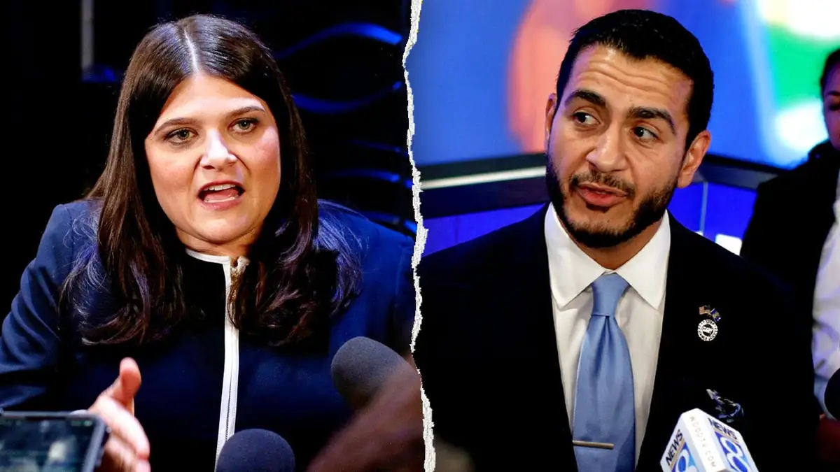 Kombinirana slika kandidatkinje za senatora iz Michigana, zastupnice Haley Stevens, D-Mich., i kandidata za senatorice iz Michigana, Abdula El-Sayeda