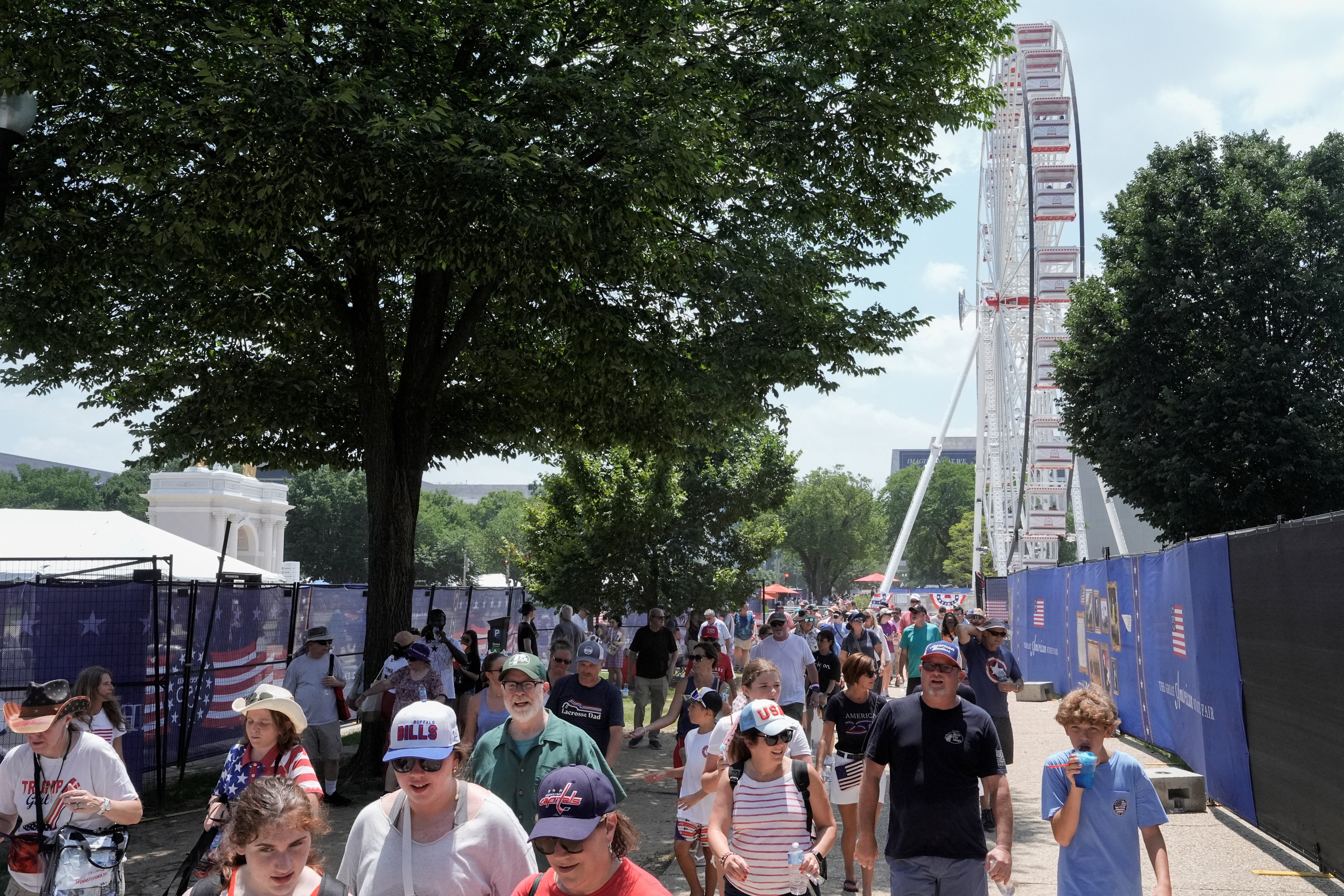 Great American State Fair predsjednika Donalda Trumpa zatvoren je za petak poslijepodne zbog velike vrućine u Washingtonu, DC