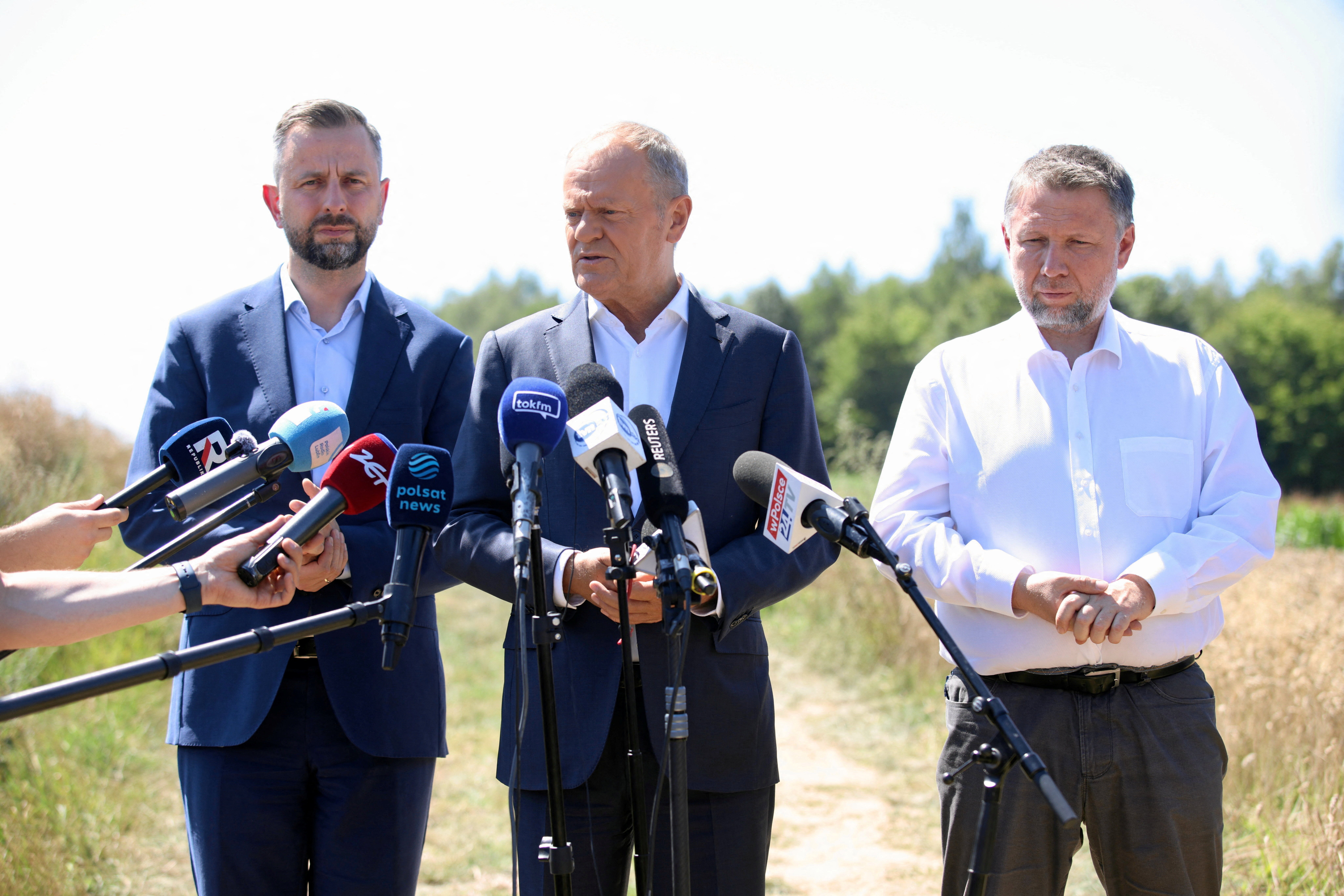 Poljski premijer Donald Tusk govori nakon što je ruski projektil pao u Poljsku