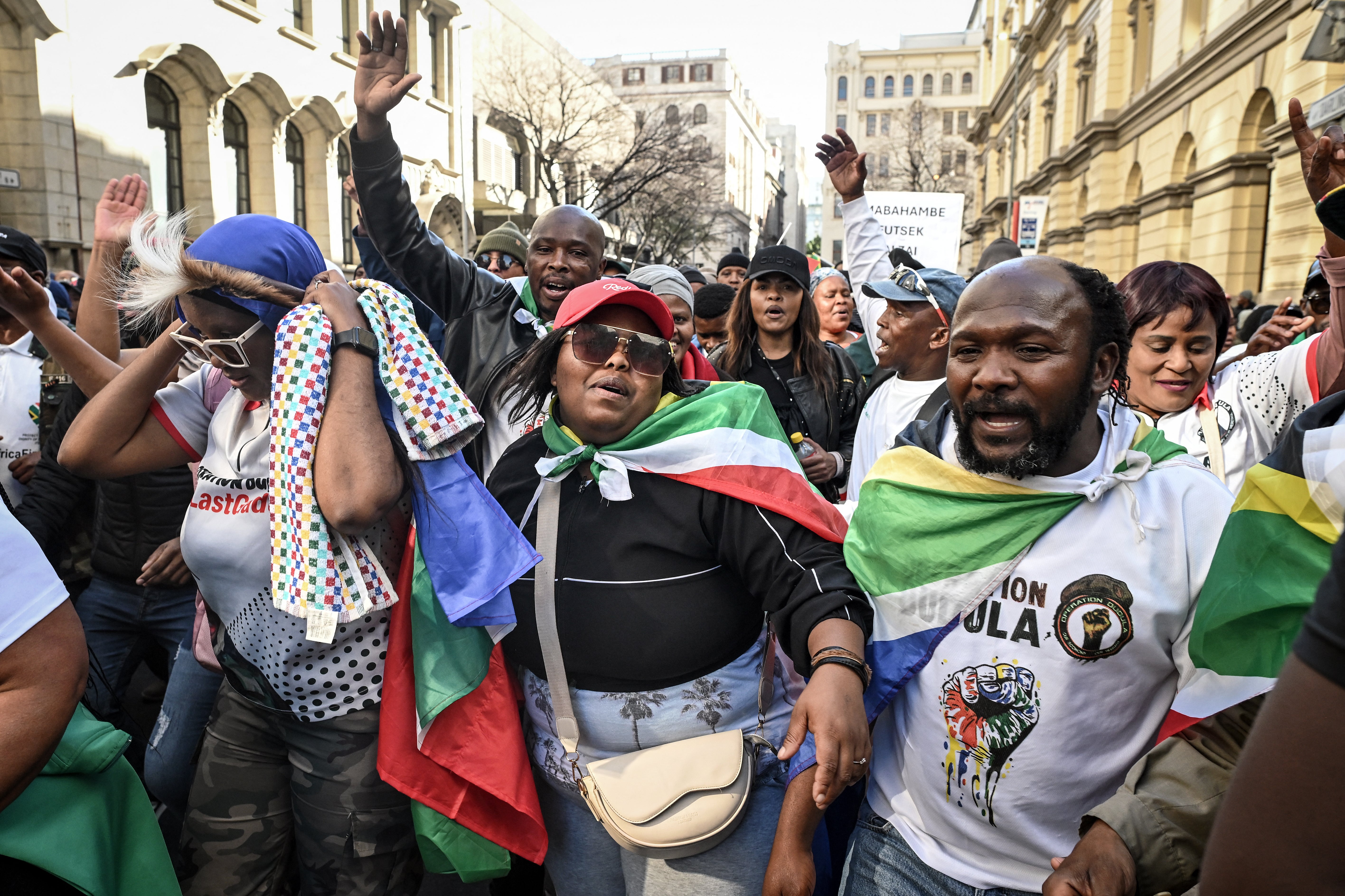 Pokret March and March predvodio je mnoge prosvjede, uključujući i ovaj u Cape Townu 30. lipnja