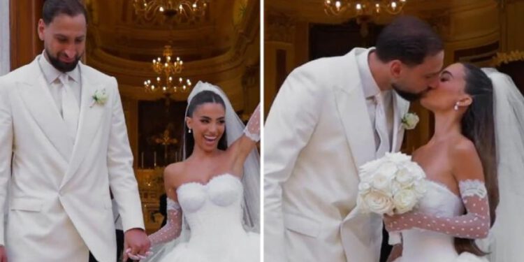 Donnarumma se udaje: poljubac s Alessijom izvan crkve je emotivan