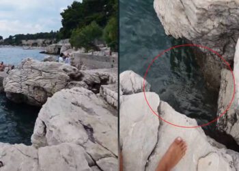 FEKALNI UŽAS PODNO ELITNOG KVARTA Pogledajte snimku izbijanja smrdljive mase na poznatoj splitskoj plaži